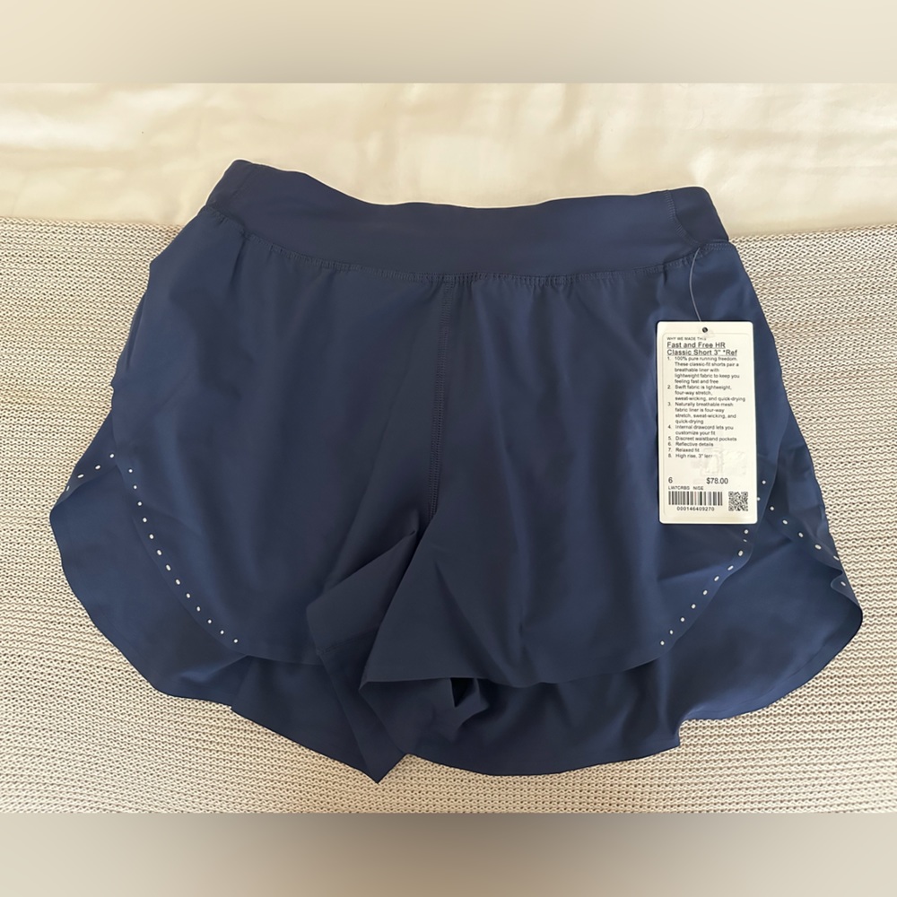 Fast and Free Lululemon shorts NWT